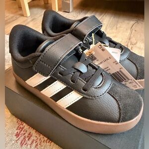 adidas Kids Black and White Sneakers